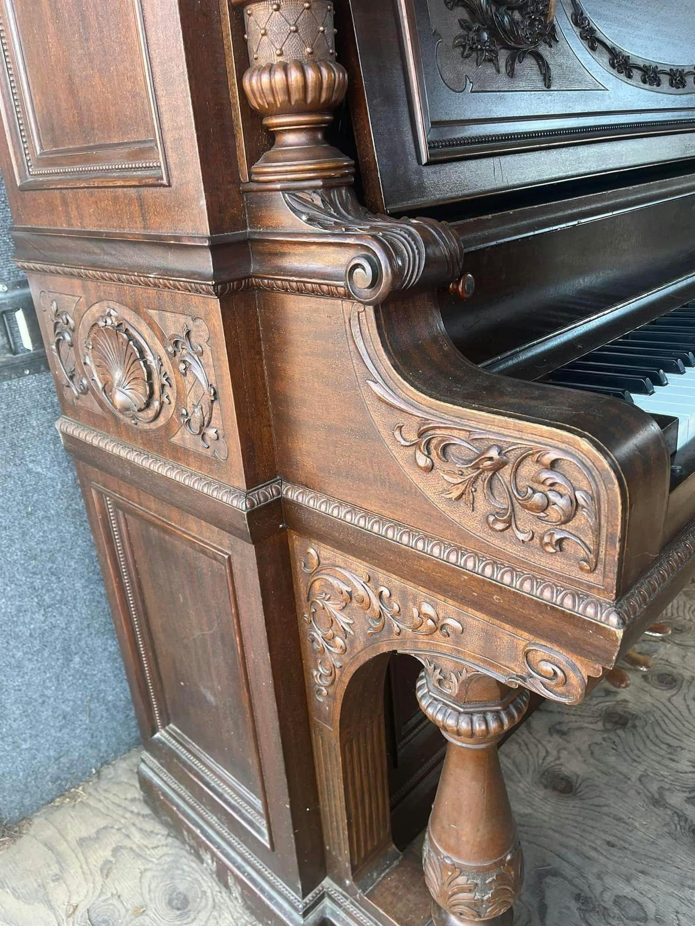 Shoninger Victorian Upright Piano - PhotoNov182023_105508AM