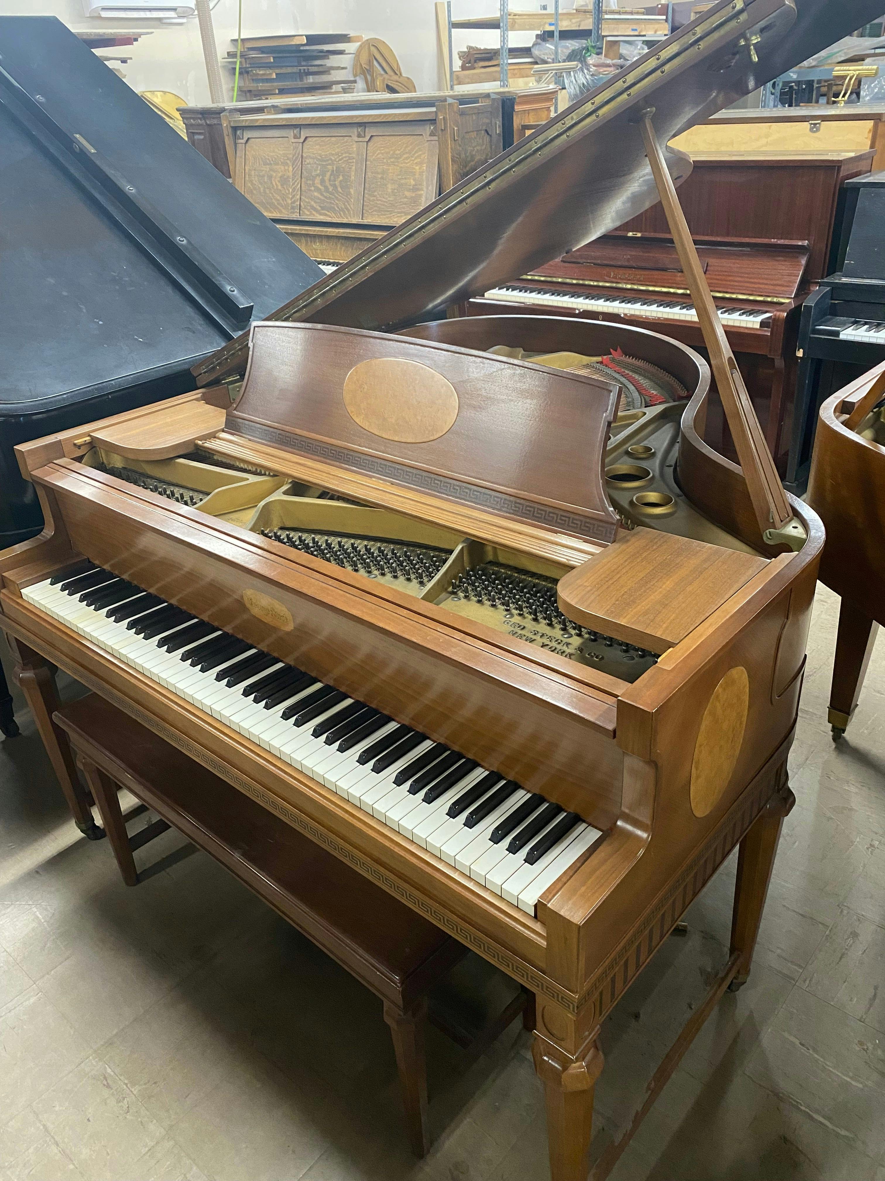 George Steck Onlay Baby Grand Piano
